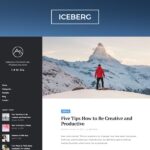 Iceberg – Clean & Modern WordPress Blog Theme