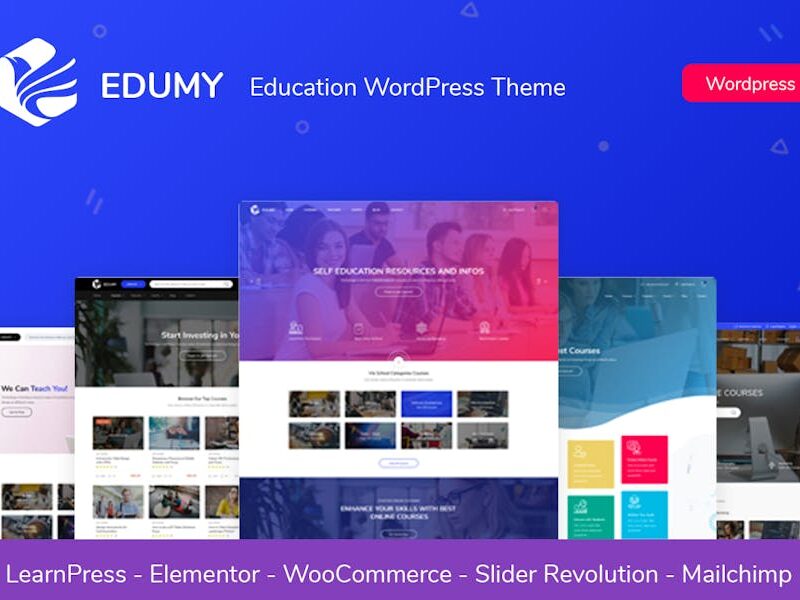 Edumy - LMS Online Education WordPress Theme