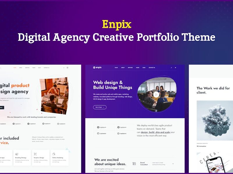 Enpix | Digital Agency Creative Portfolio Theme