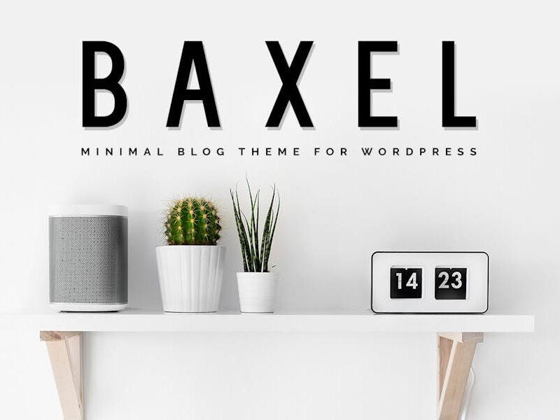 Baxel - Minimalist WordPress Blog Theme