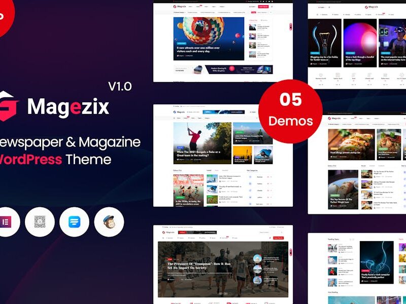 Magezix - Newspaper & Magazine WordPress Theme