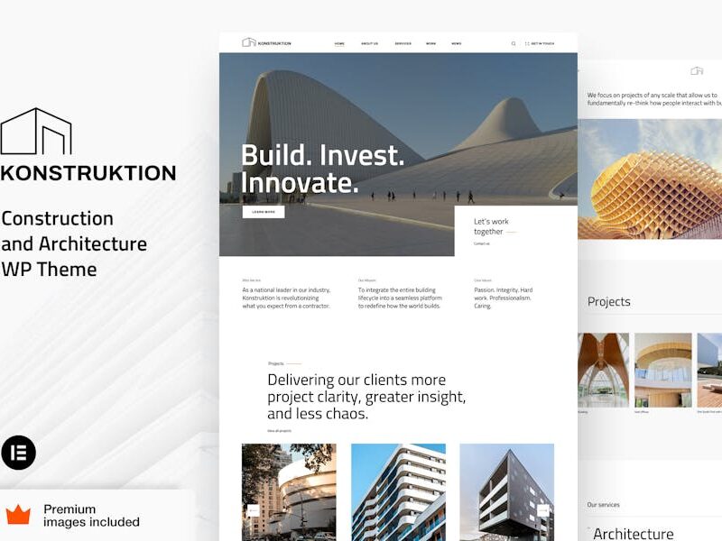 Konstruktion - Construction Architecture WordPress