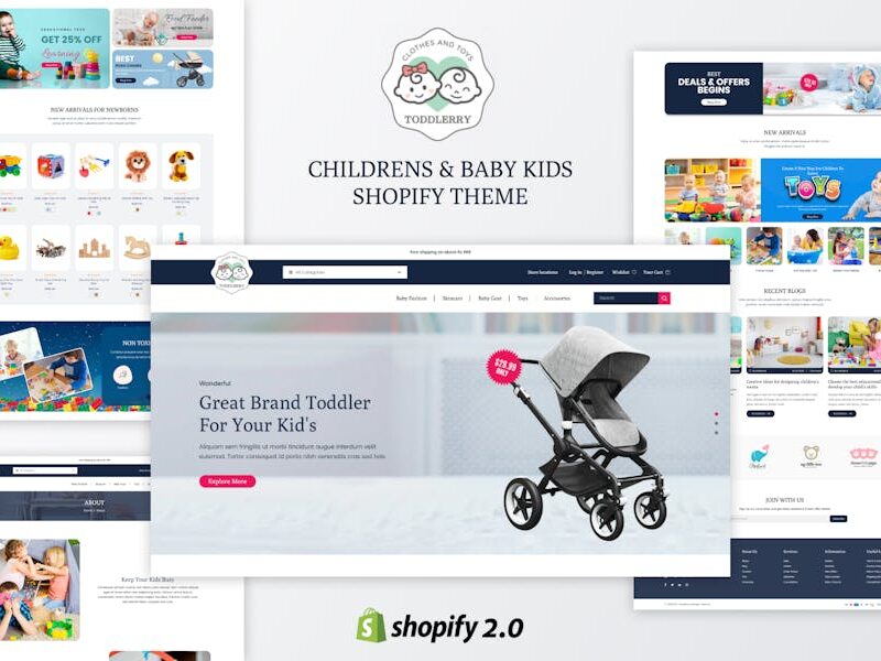 Toddlerry - Childrens & Baby Kids Shopify Theme