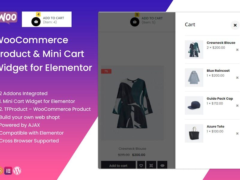 TFMiniCart&Product - WooCommerce Product, Mini Car