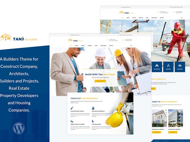 Tanj - Architecture, Construction WordPress Theme