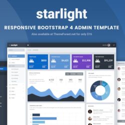 Starlight Responsive Bootstrap 4 Admin Template