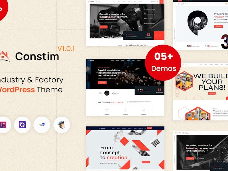 Constim - Industry & Factory WordPress Theme