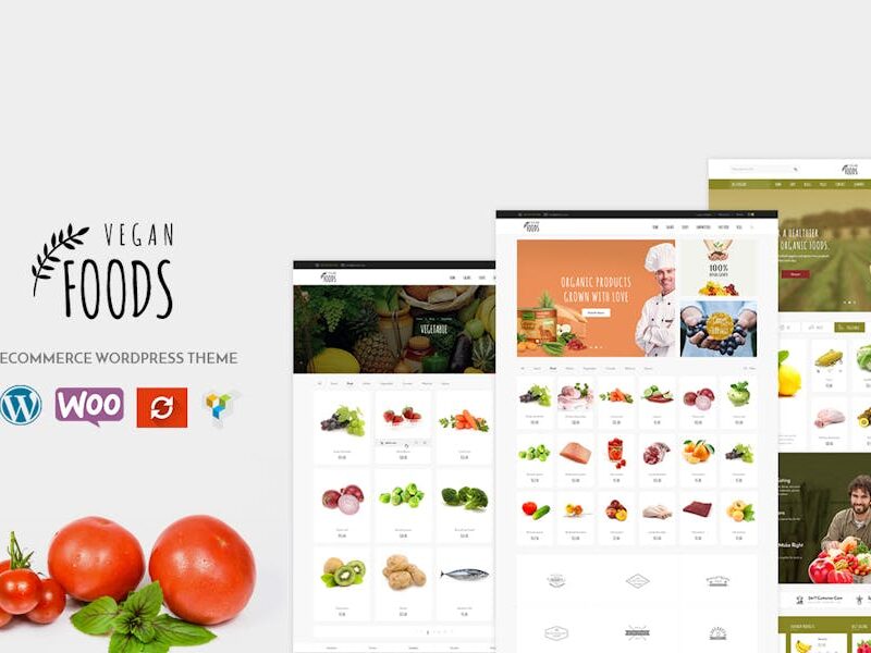 Vegan - Organic Store WooCommerce WordPress Theme