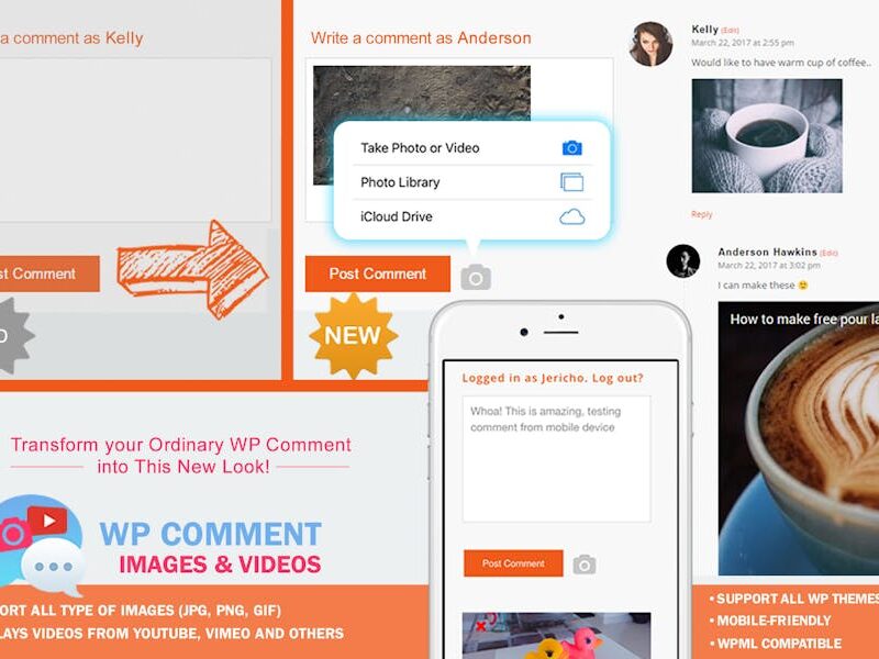 WP Comment Images and Videos