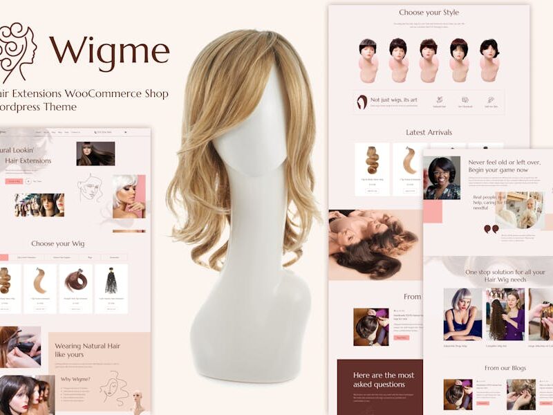 Wigme - Hair Extensions WooCommerce Shop