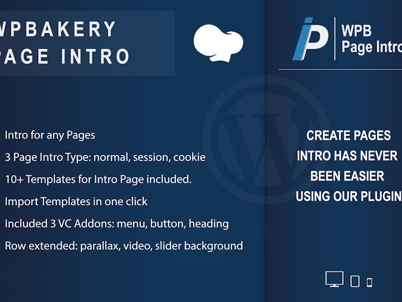 WPBakery Page Intro - Addon for WPBakery