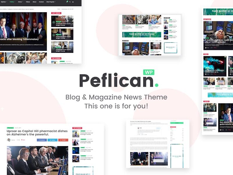 Peflican - A Newspaper & Magazine WordPress Theme
