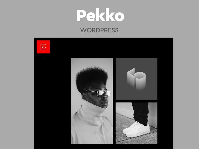 Pekko - Minimal Dark WordPress Theme
