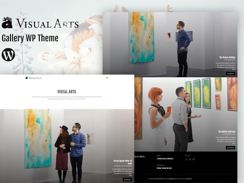 Visual Art | Gallery  Wordpress Theme