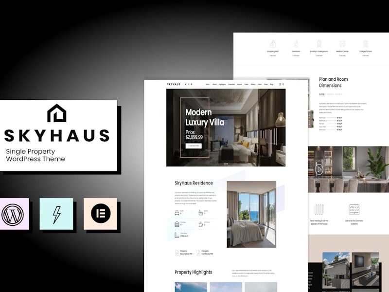 Skyhaus - Single Property One Page Theme