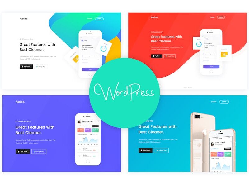 Aprimo - Mobile & App Landing WordPress Theme