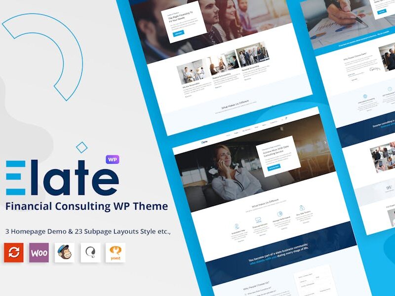 Elate | Financial Consulting WordPress Theme