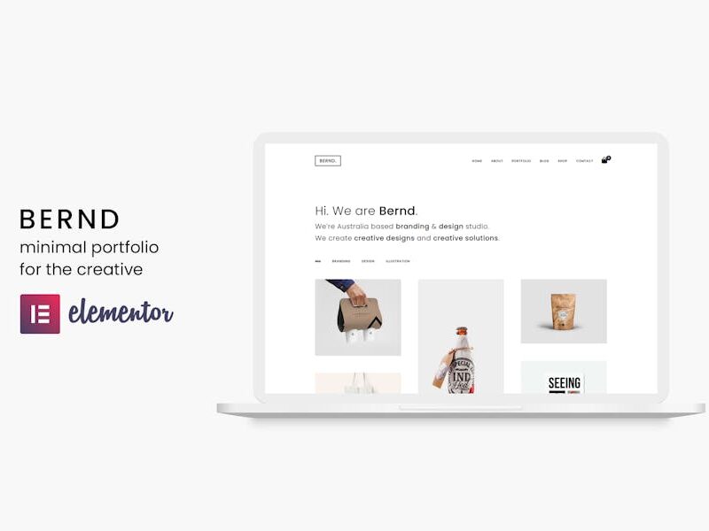 Bernd - Minimal WordPress Portfolio Theme