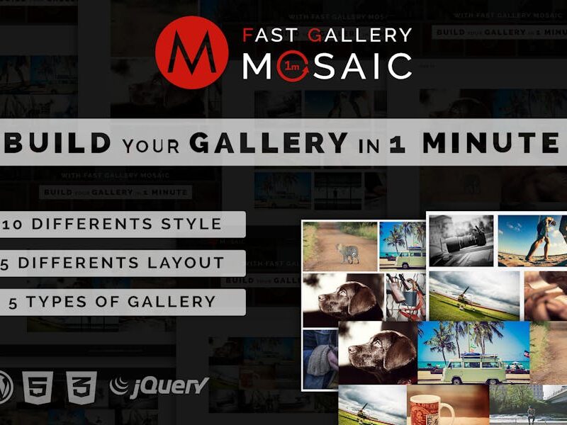 Fast Gallery Mosaic - Wordpress Plugin