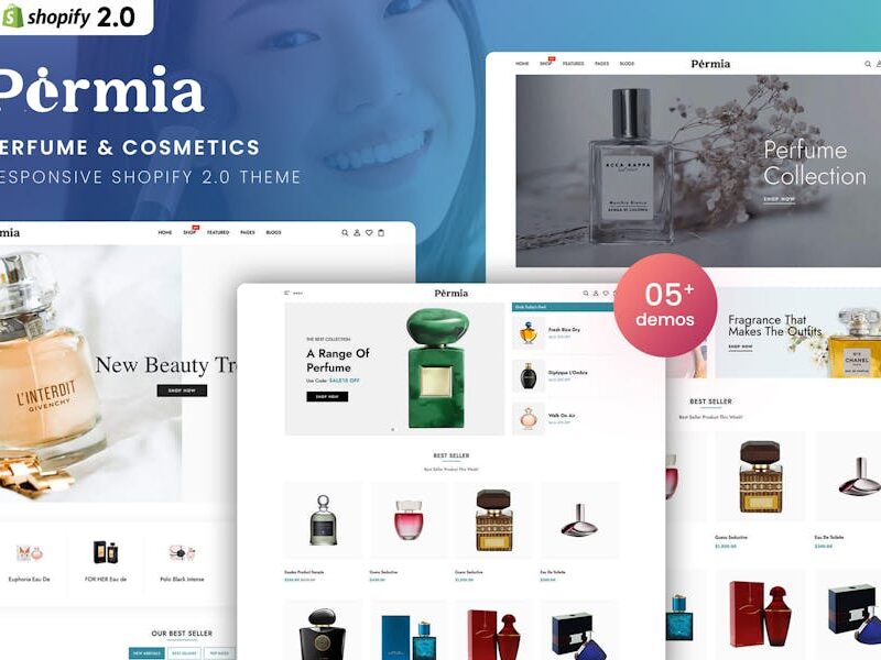 Permia - Perfume & Cosmetics Shopify 2.0 Theme