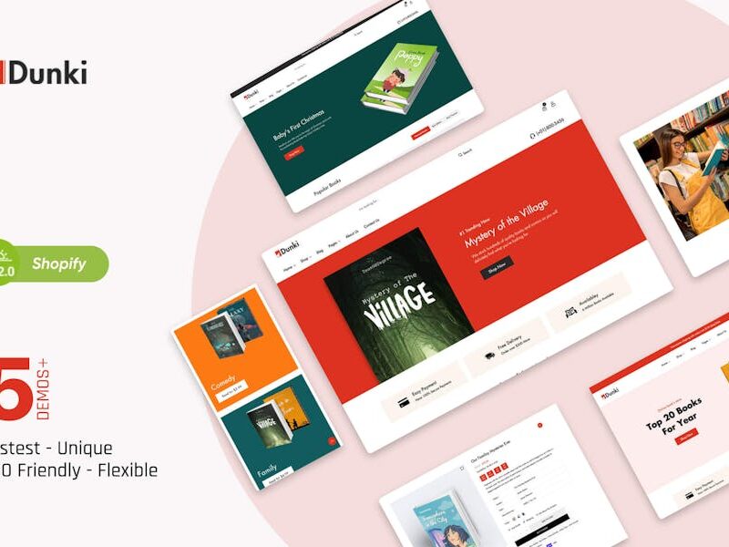 Dunki - Book Store Shopify  Theme