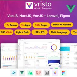 Vristo – Tailwind VueJS, NuxtJS Admin Template