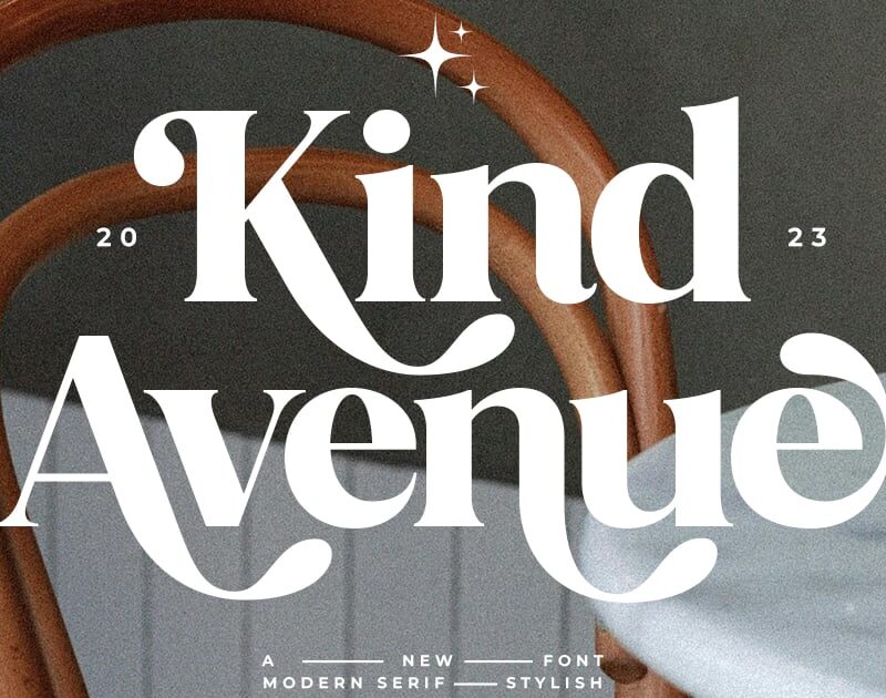 Kind Avenue - Stylish Retro Font