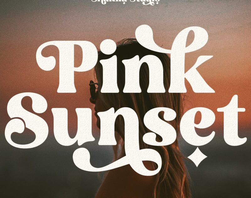 Pink Sunset - Modern Retro Serif