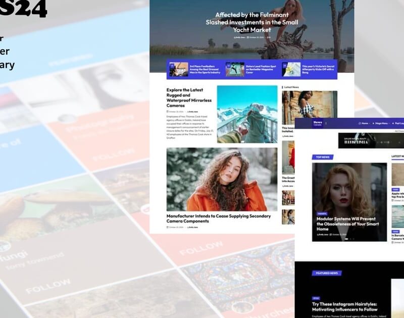 News24 - Elementor Blog Magazine
