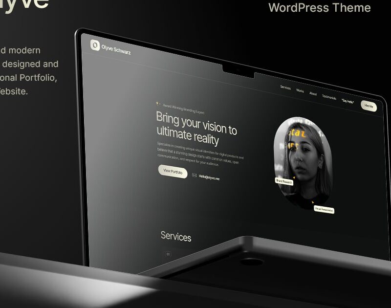 Olyve - Personal Portfolio WordPress Theme