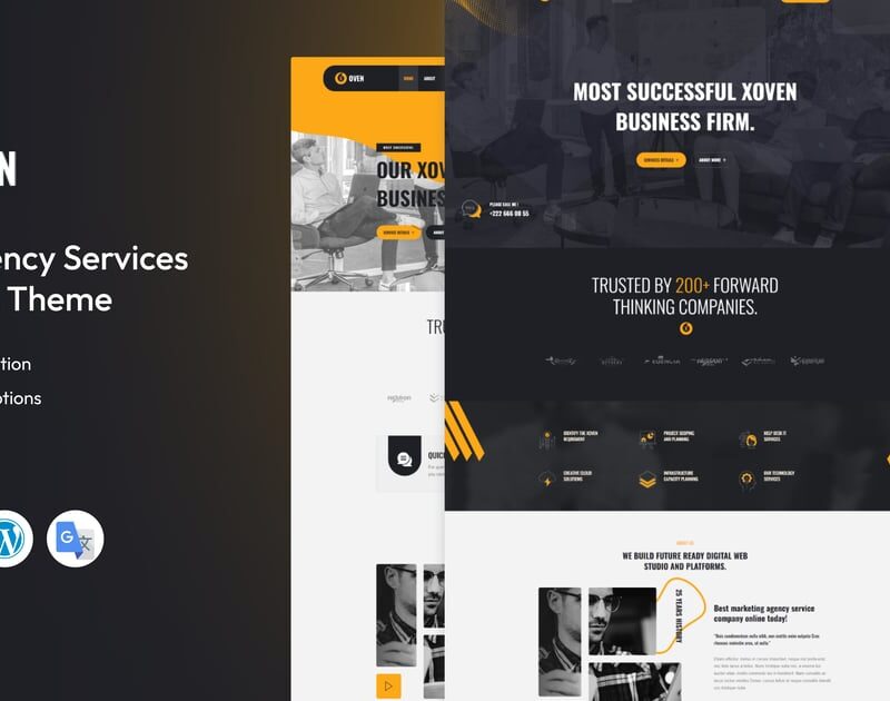 Xoven - Digital Agency Services WordPress Theme