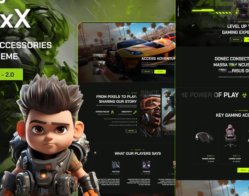 ApexX - Esports & Gaming Store Shopify Theme