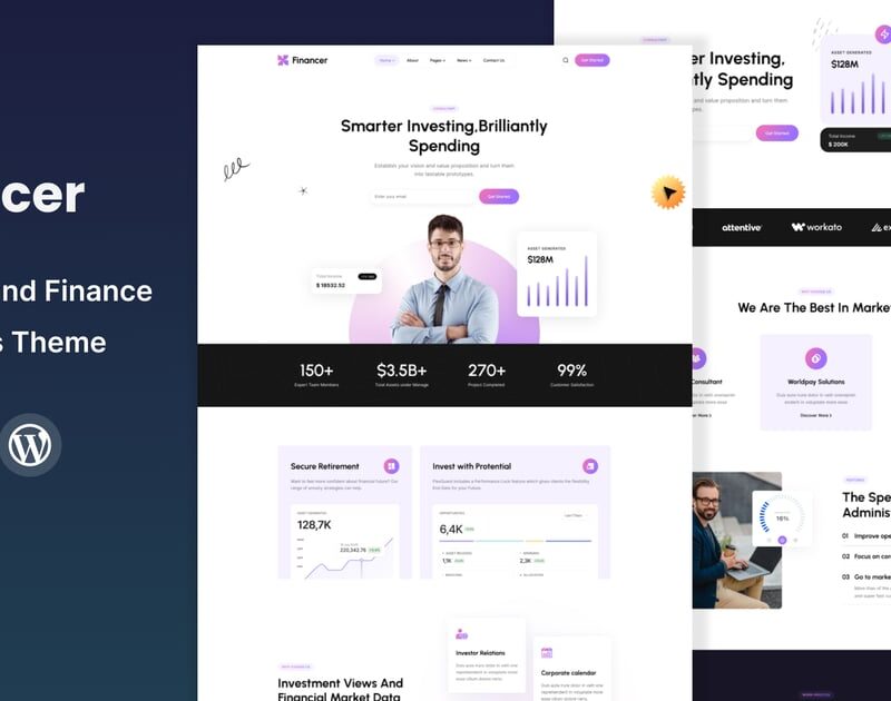 Financer - Business and Finance WordPress Theme