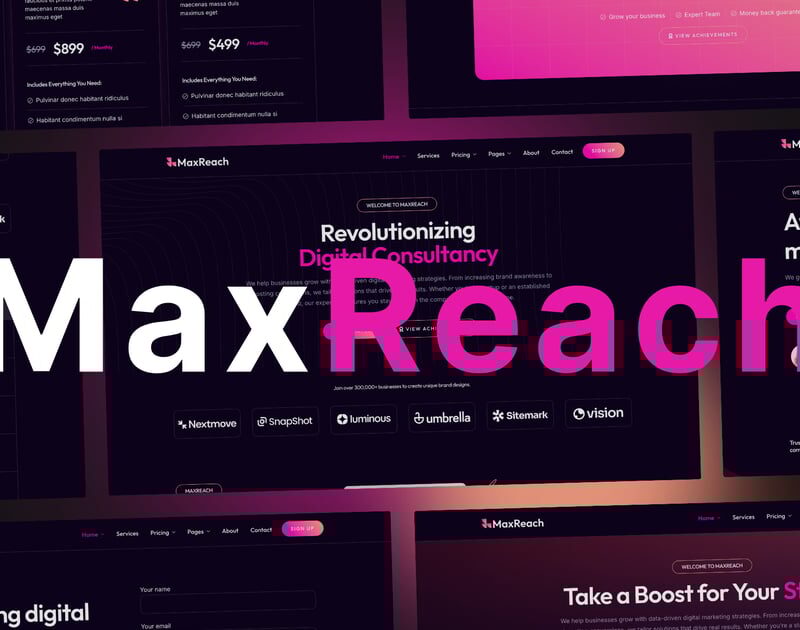MaxReach - SEO & Digital Agency WordPress Theme