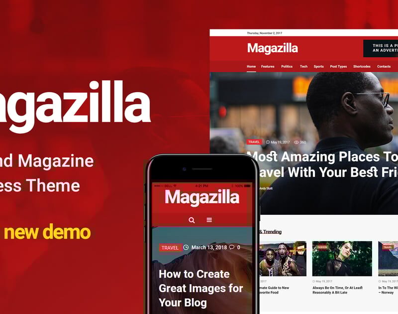 Magazilla - News & Magazine Theme