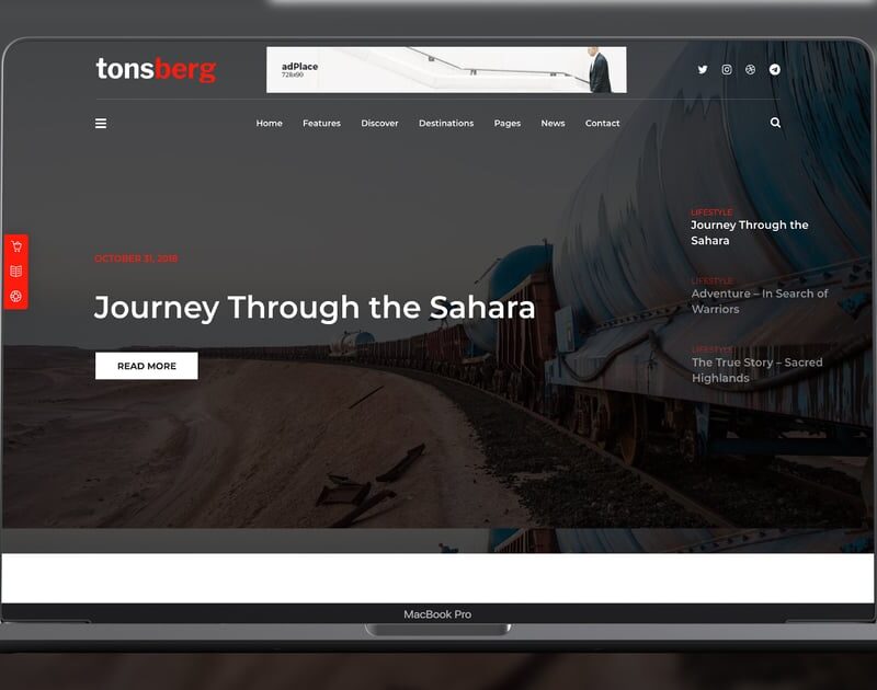 Tonsberg - Travel Blog Theme
