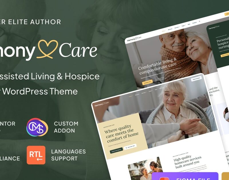 Harmony Care - Private Nursing & Senior Care Theme