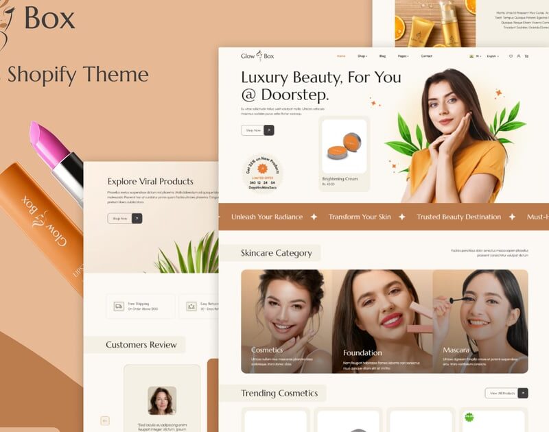 Glowbox - Cosmetics Shopify Theme
