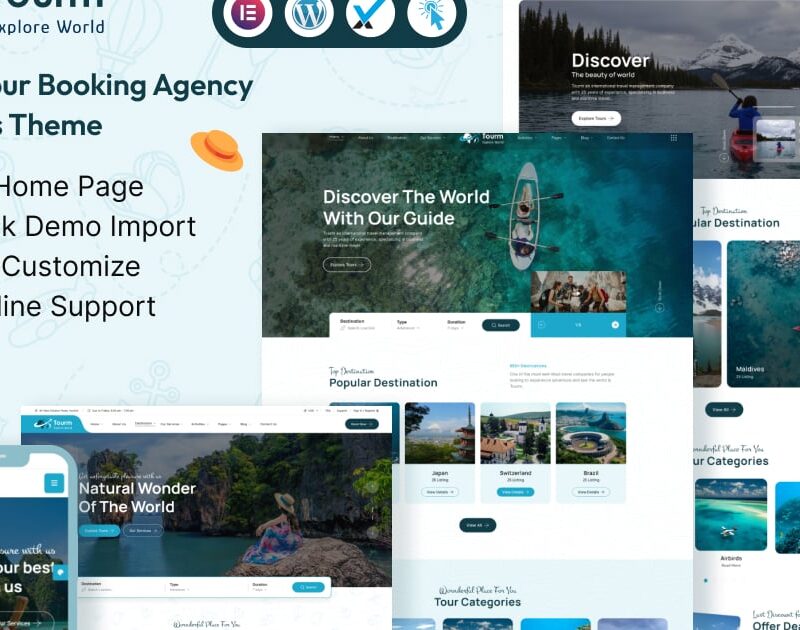 Tourm- Travel & Tour Booking Agency WordPess Theme