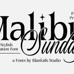 Malibu Sunday an Elegant Stylish Font Combination Malibu Sunday an Elegant Stylish Font Combination