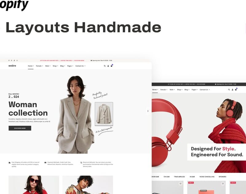 Multipurpose eCommerce Theme for Shopify – Weäre
