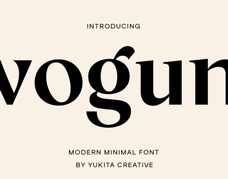 Vogun Minimal Modern Font