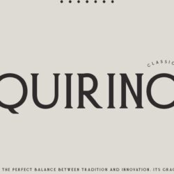 Quirino – Classic serif font with a modern twist