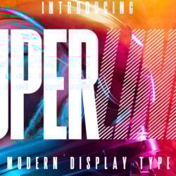 SuperLine Display Typeface SuperLine Display Typeface