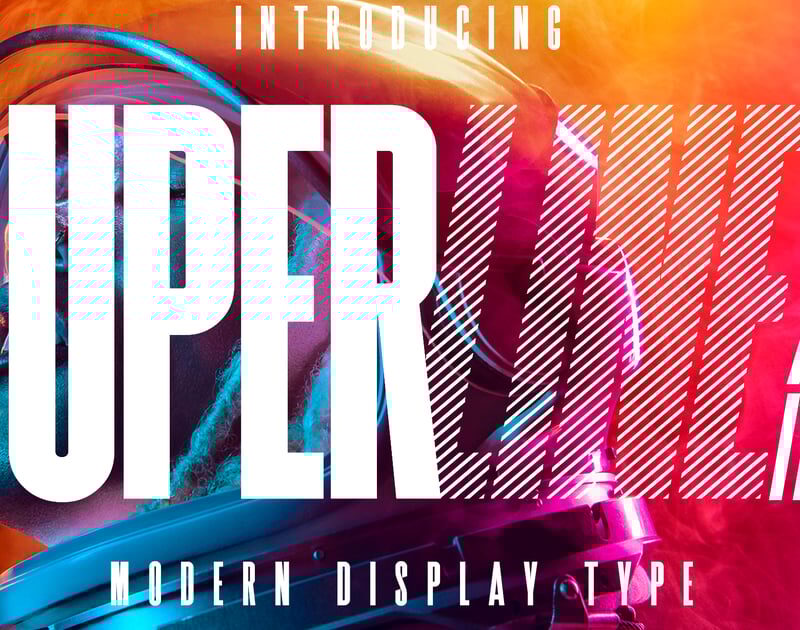 SuperLine Display Typeface