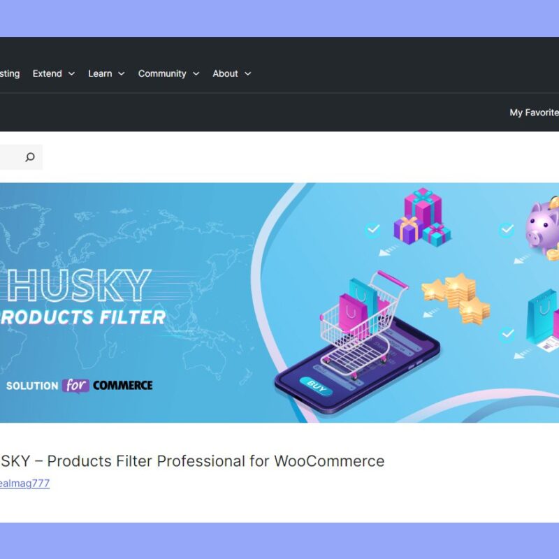 HUSKY - WooCommerce Products Filter Professional [WOOF Filter]