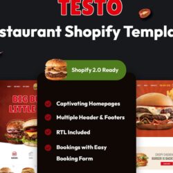 Testo – Cafe Restaurant & Fast Food Shopify Theme