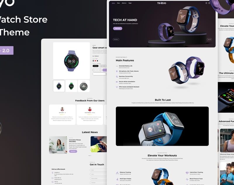 Timevo Theme: Theme Shopify Đồng Hồ, Trang Sức & Landing Page Sản Phẩm Cao Cấp