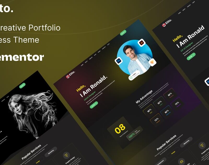 Elito - Creative Portfolio WordPress Theme