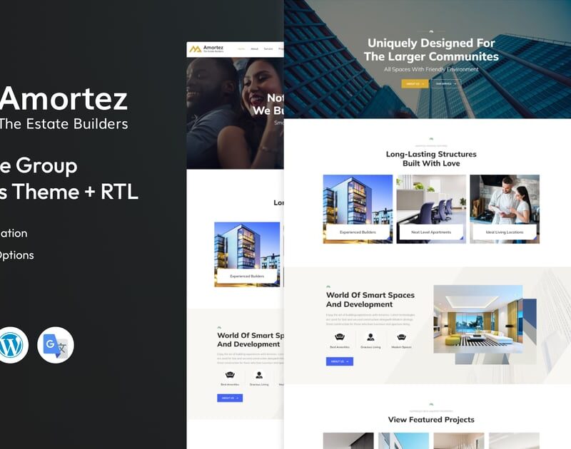 Amortez – Real Estate Group WordPress Theme